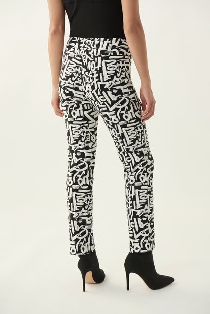 Pantalón 213696 Joseph Ribkoff - Blanco/Negro
