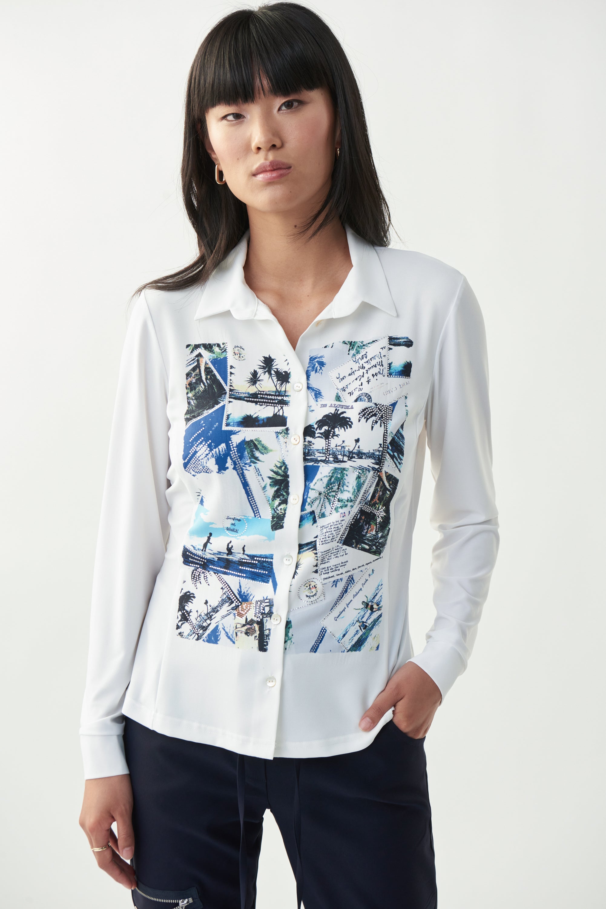 Blusa estampado postales 221039