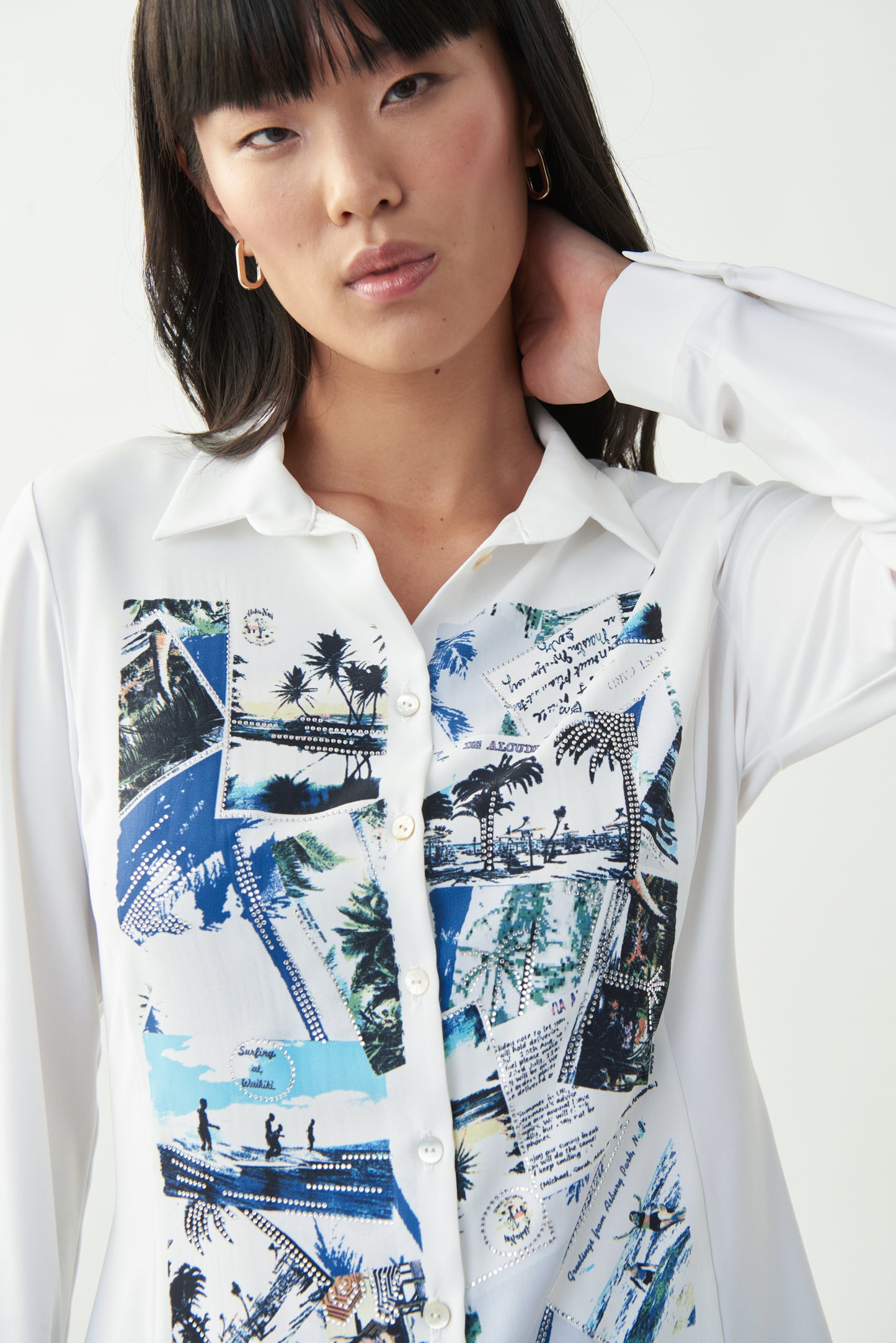 Blusa estampado postales 221039