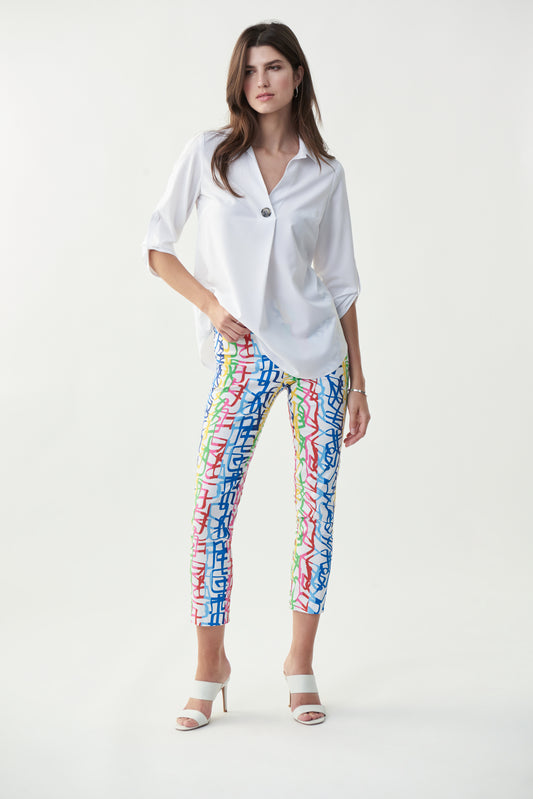 Pantalón estampado multicolor 221090