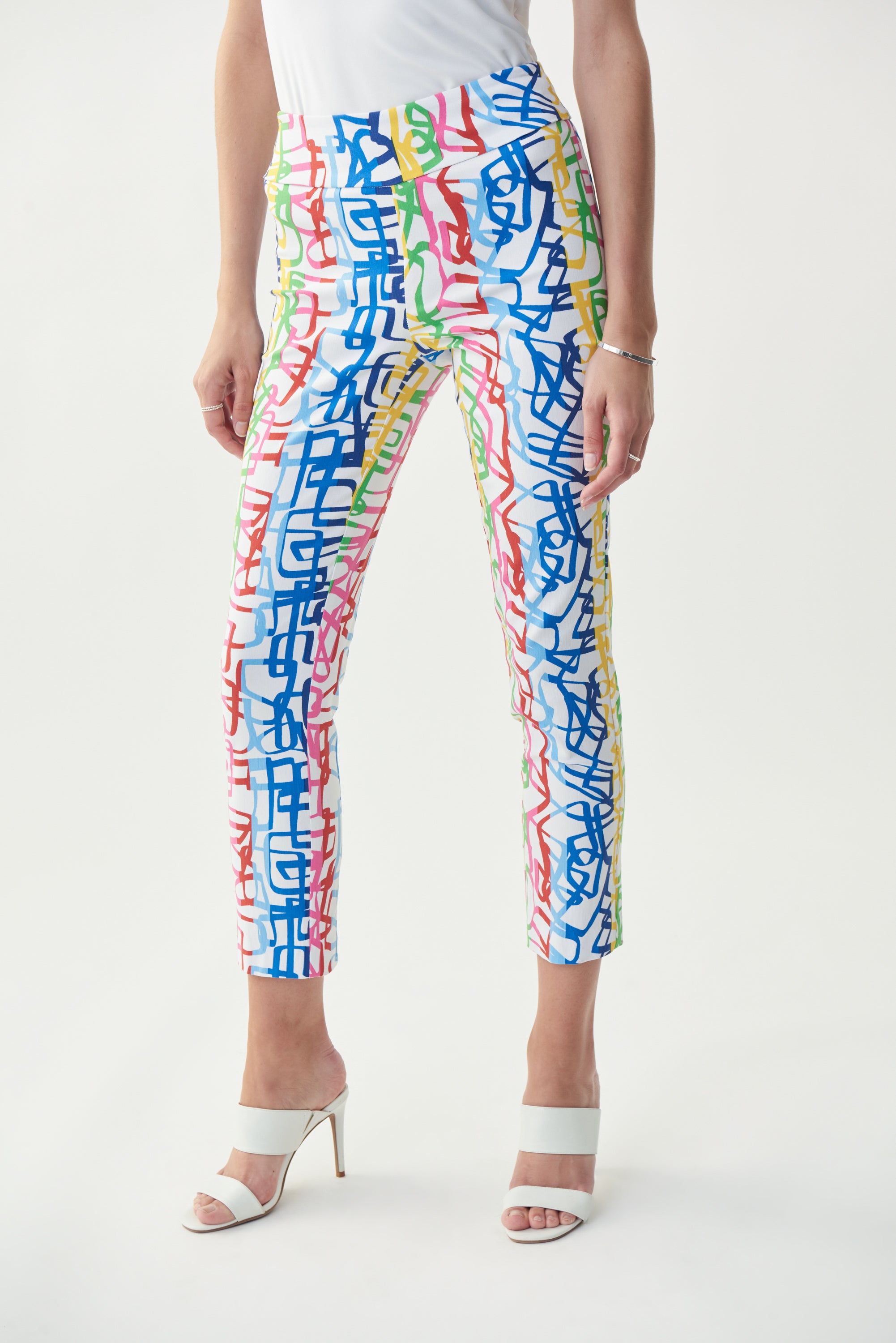 Pantalón estampado multicolor 221090