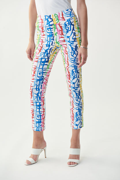 Pantalón estampado multicolor 221090