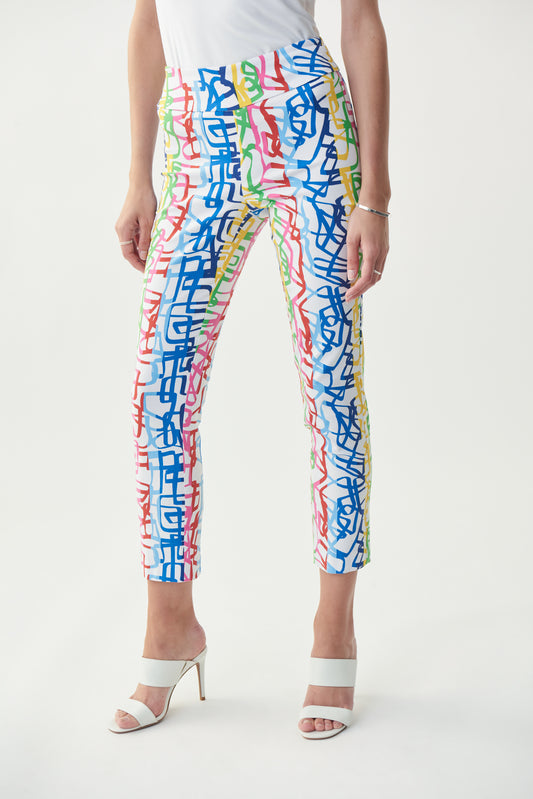 Pantalón estampado multicolor 221090