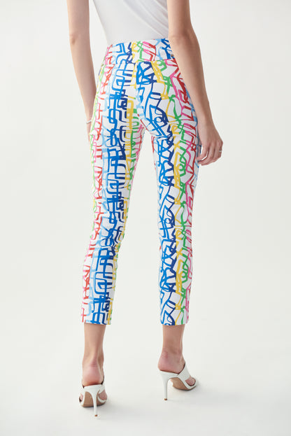 Pantalón estampado multicolor 221090