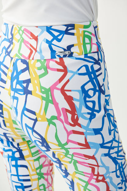 Pantalón estampado multicolor 221090