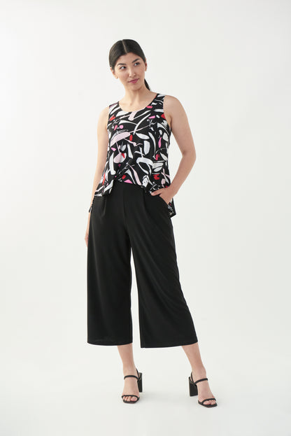 Jumpsuit negro estampado 221098