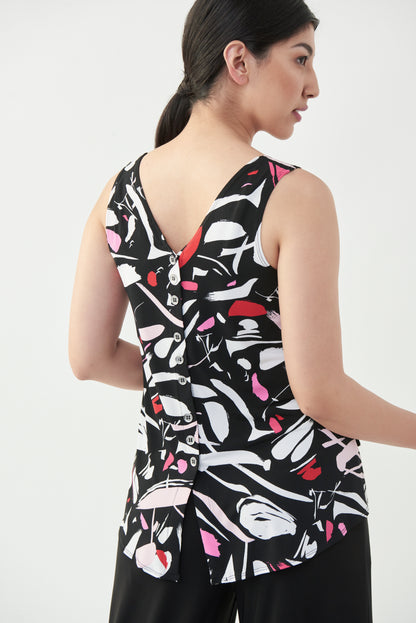 Jumpsuit negro estampado 221098
