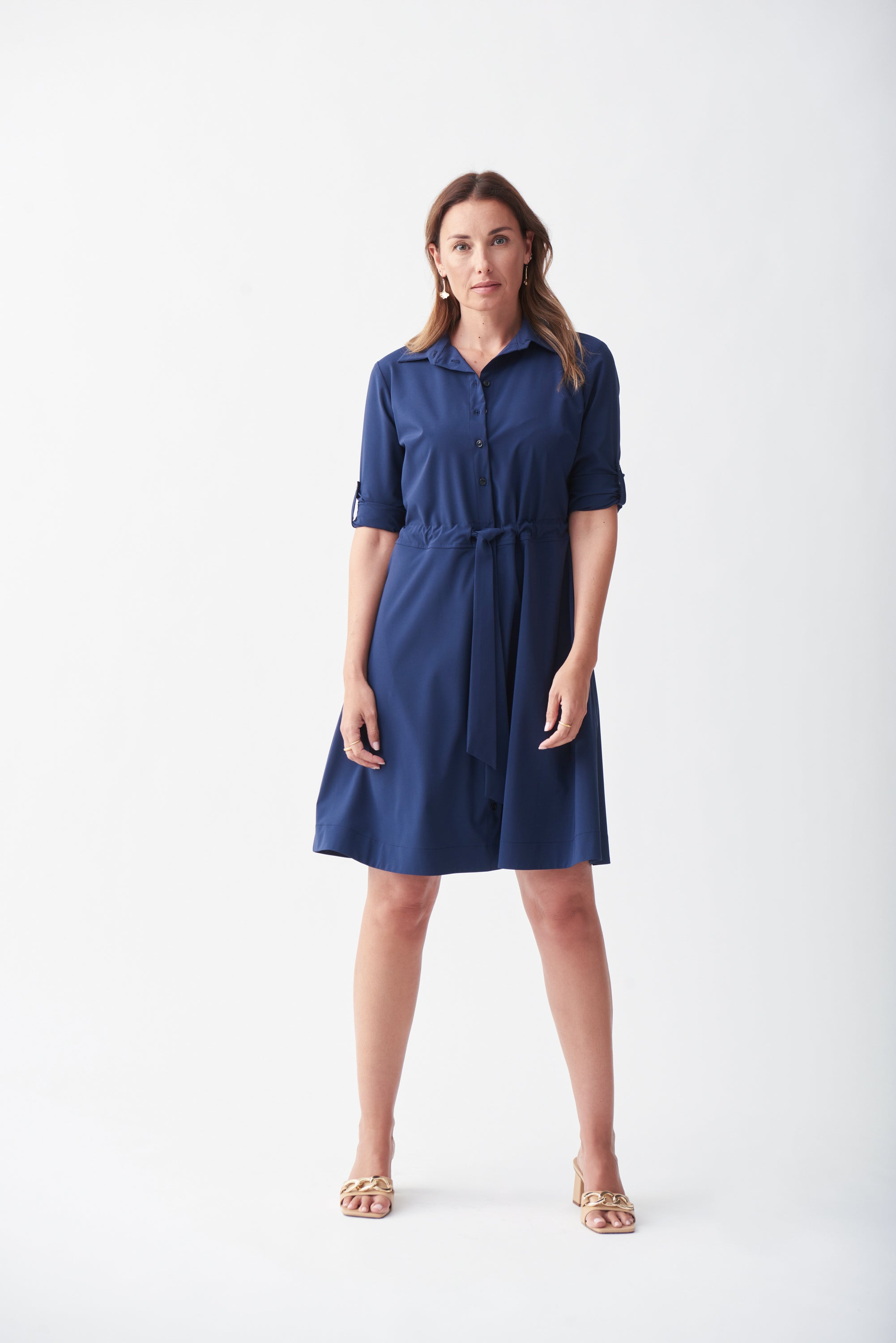Vestido azul marino 221112