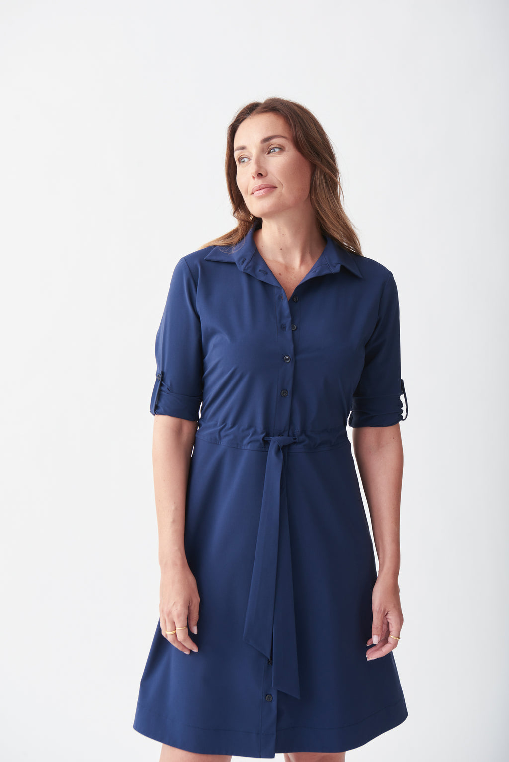 Vestido azul marino 221112