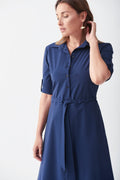 Vestido azul marino 221112