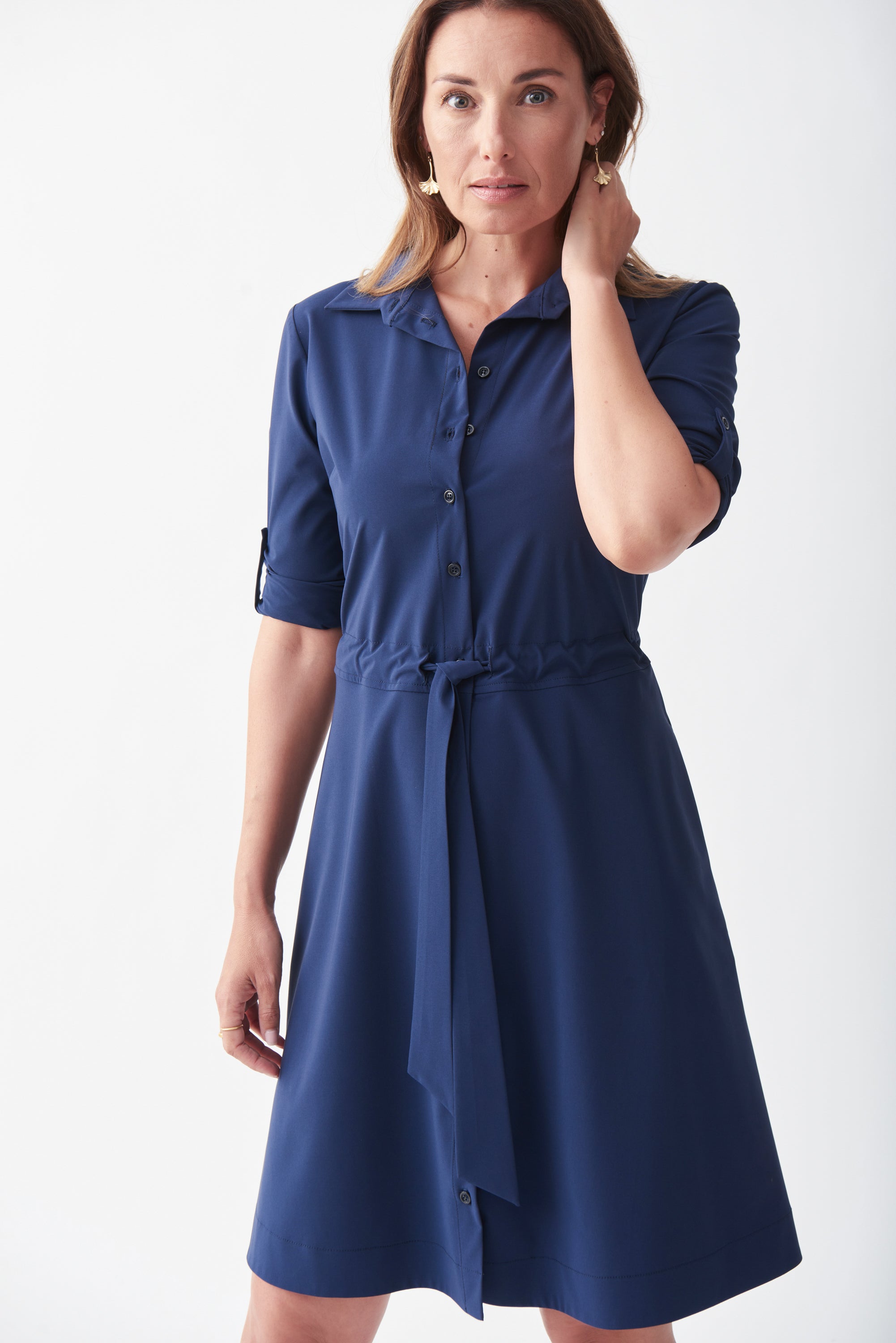 Vestido azul marino 221112