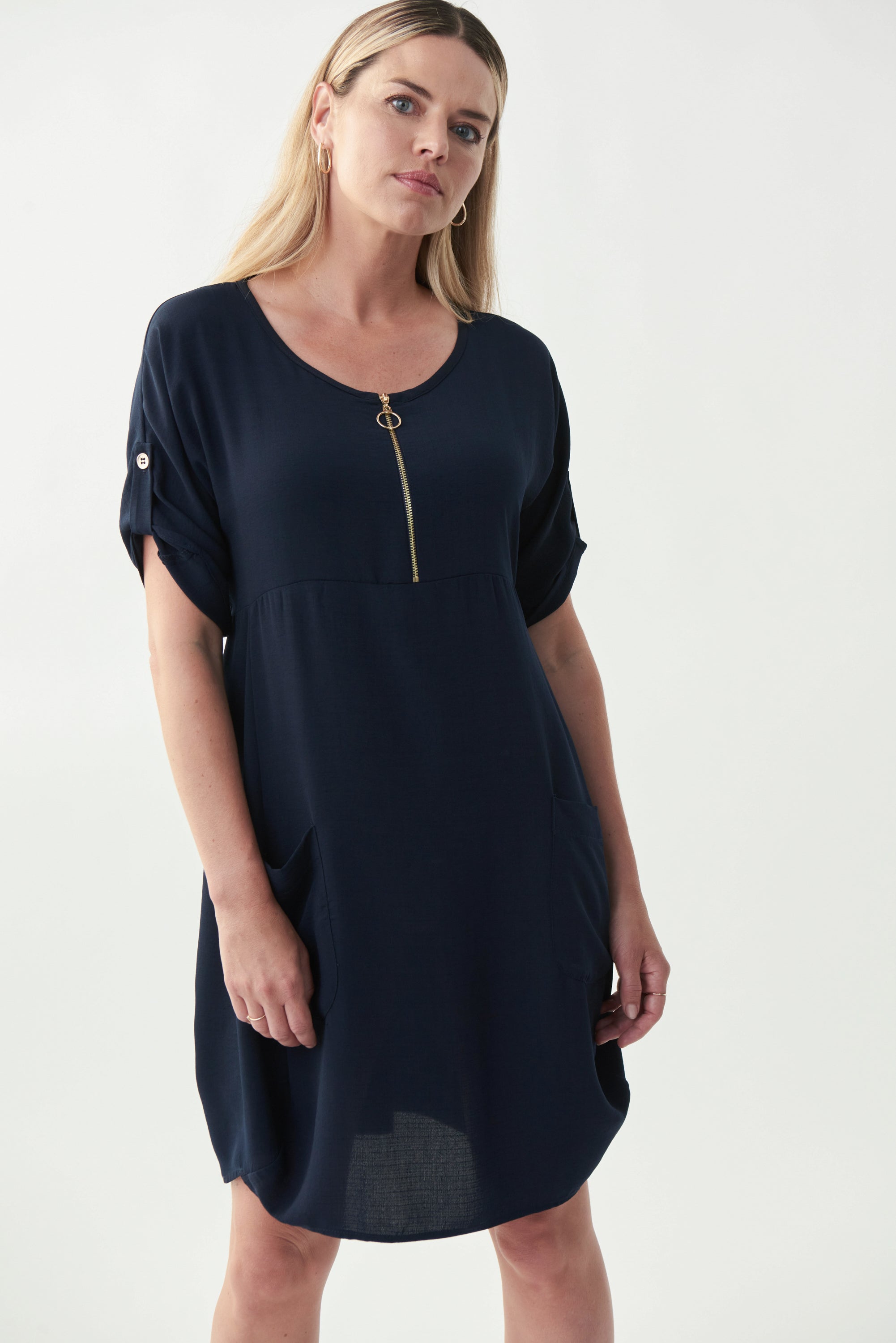 Vestido azul marino 221164