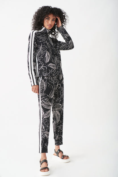 Pantalón estampado blanco y negro 221186