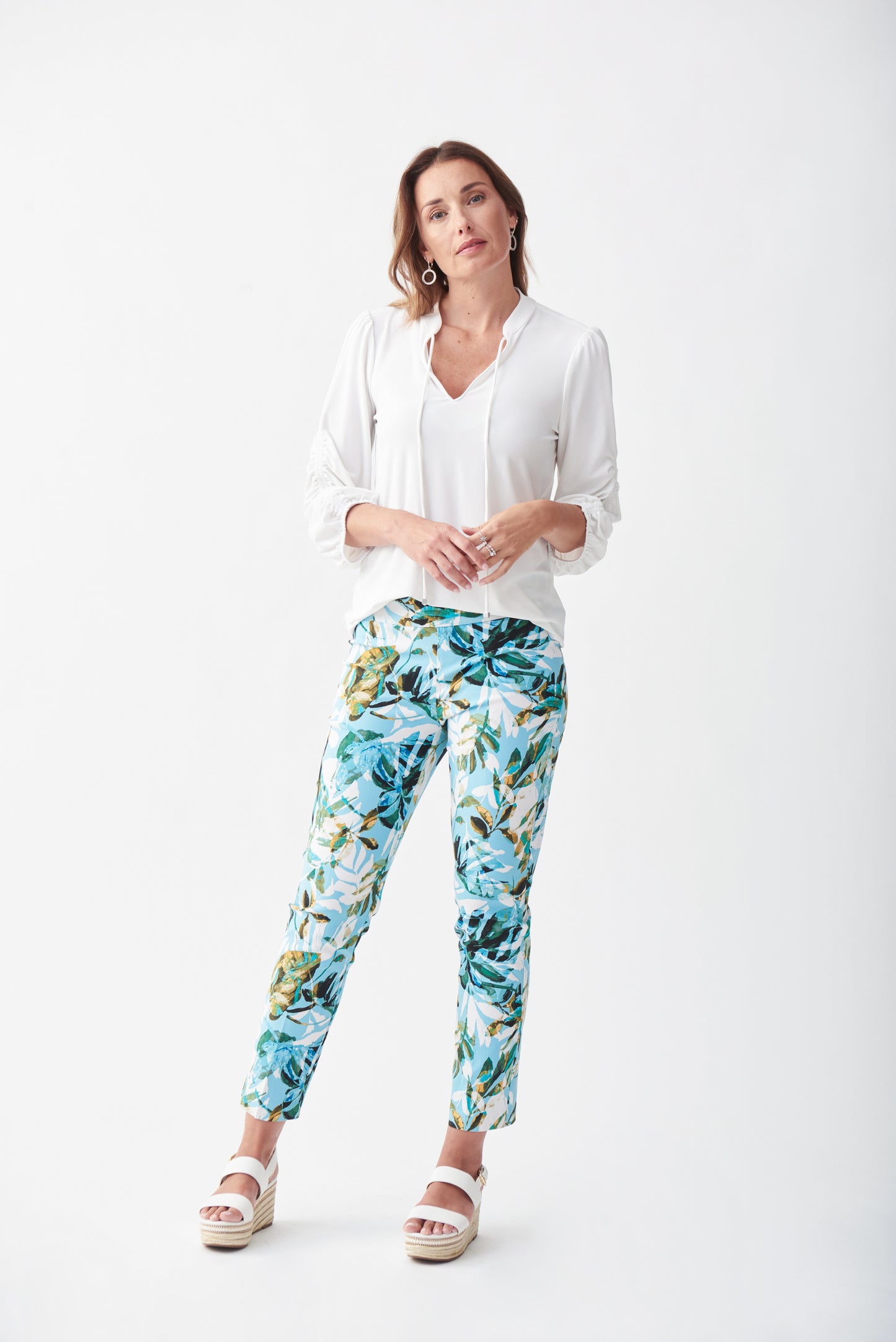 Pantalón estampado azul 221324