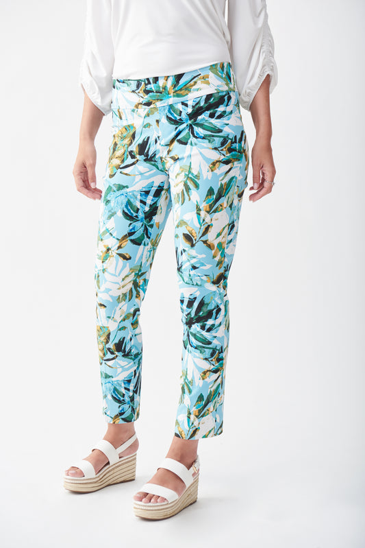 Pantalón estampado azul 221324