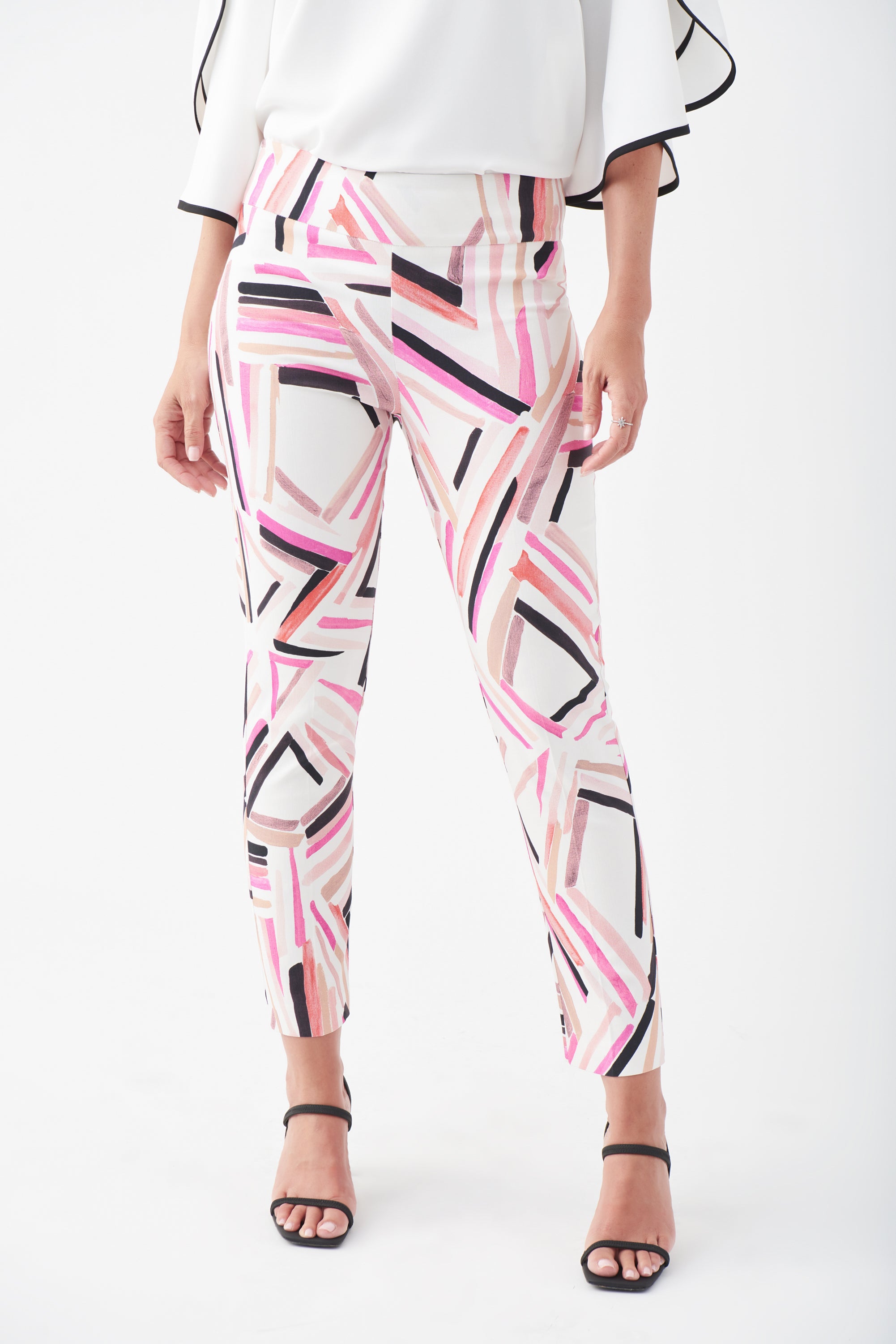 Pantalón capri estampado multicolor 221326