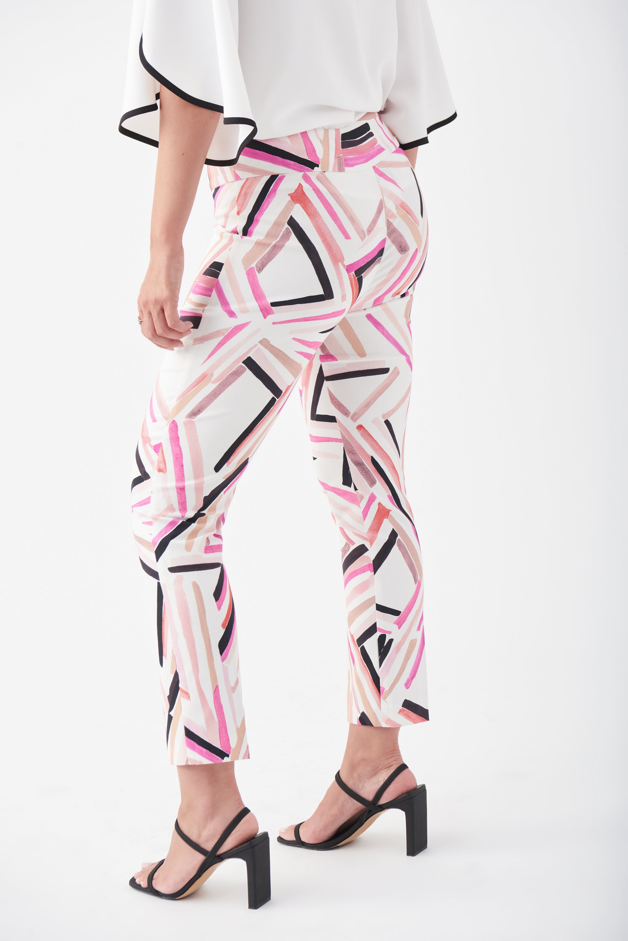 Pantalón capri estampado multicolor 221326