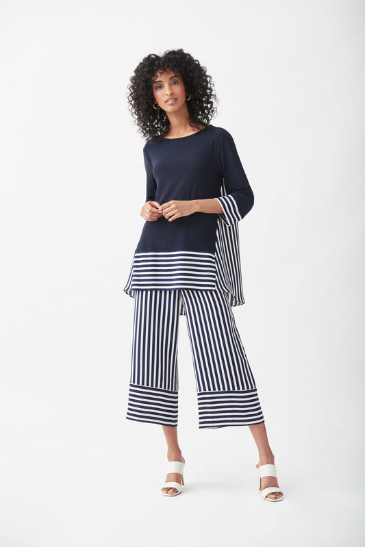 Falda pantalón de rayas 221341