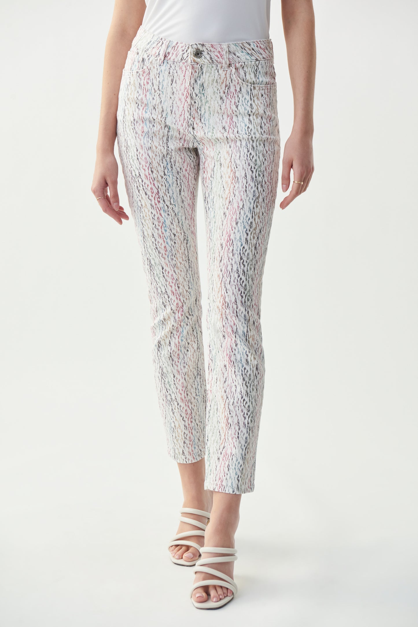 Jeans blanco multicolor 221941