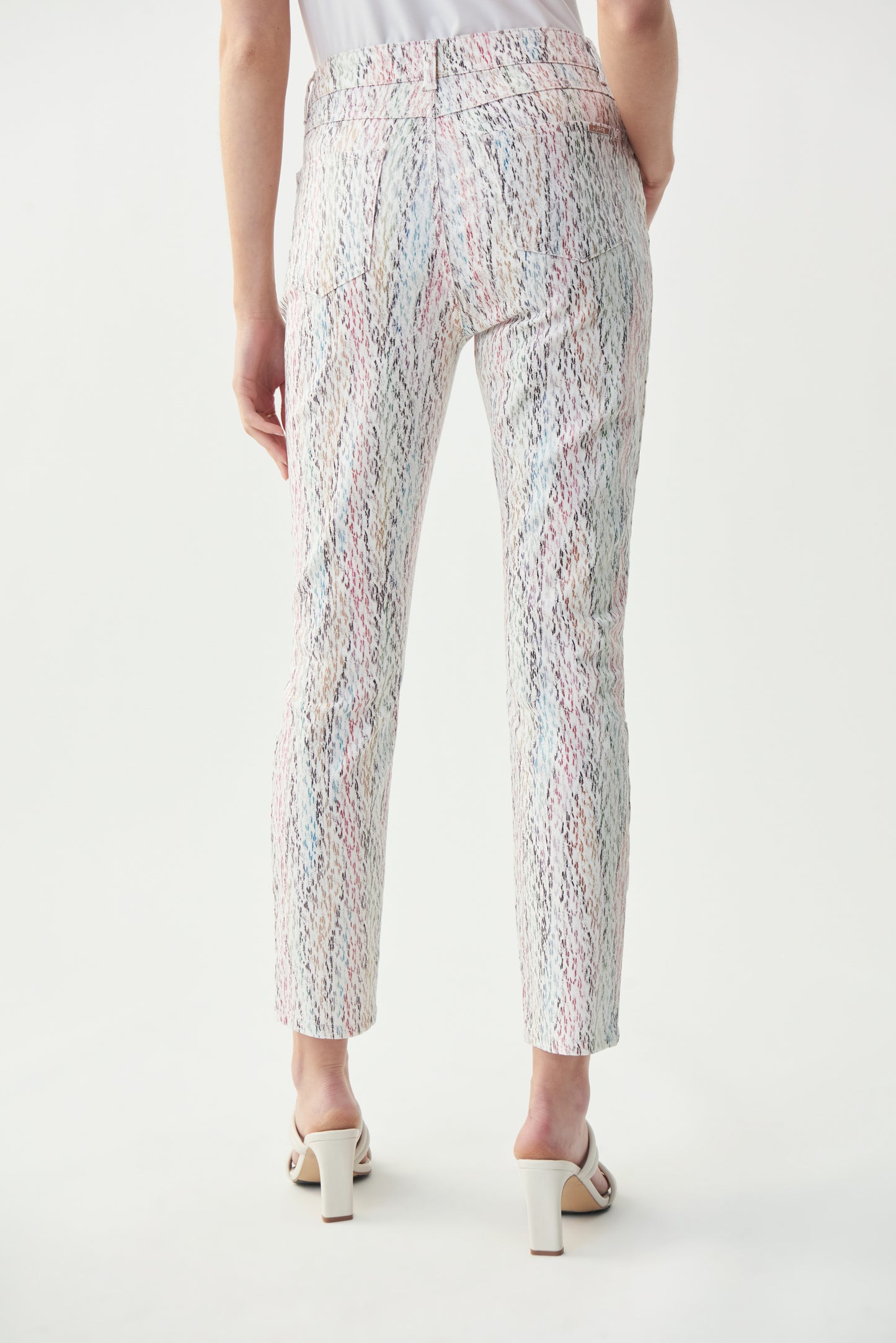 Jeans blanco multicolor 221941