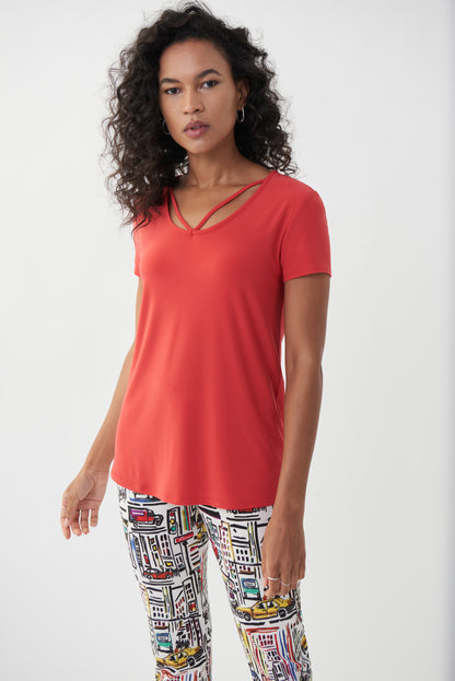 Blusa rojo laqueado 222136