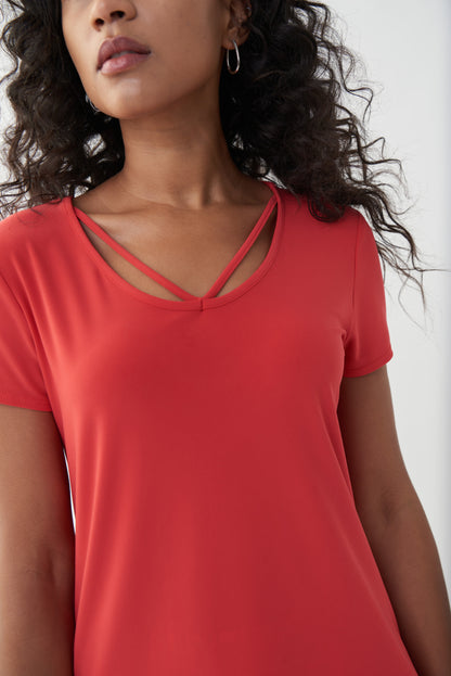 Blusa rojo laqueado 222136