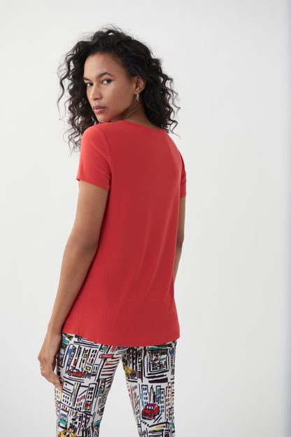 Blusa rojo laqueado 222136