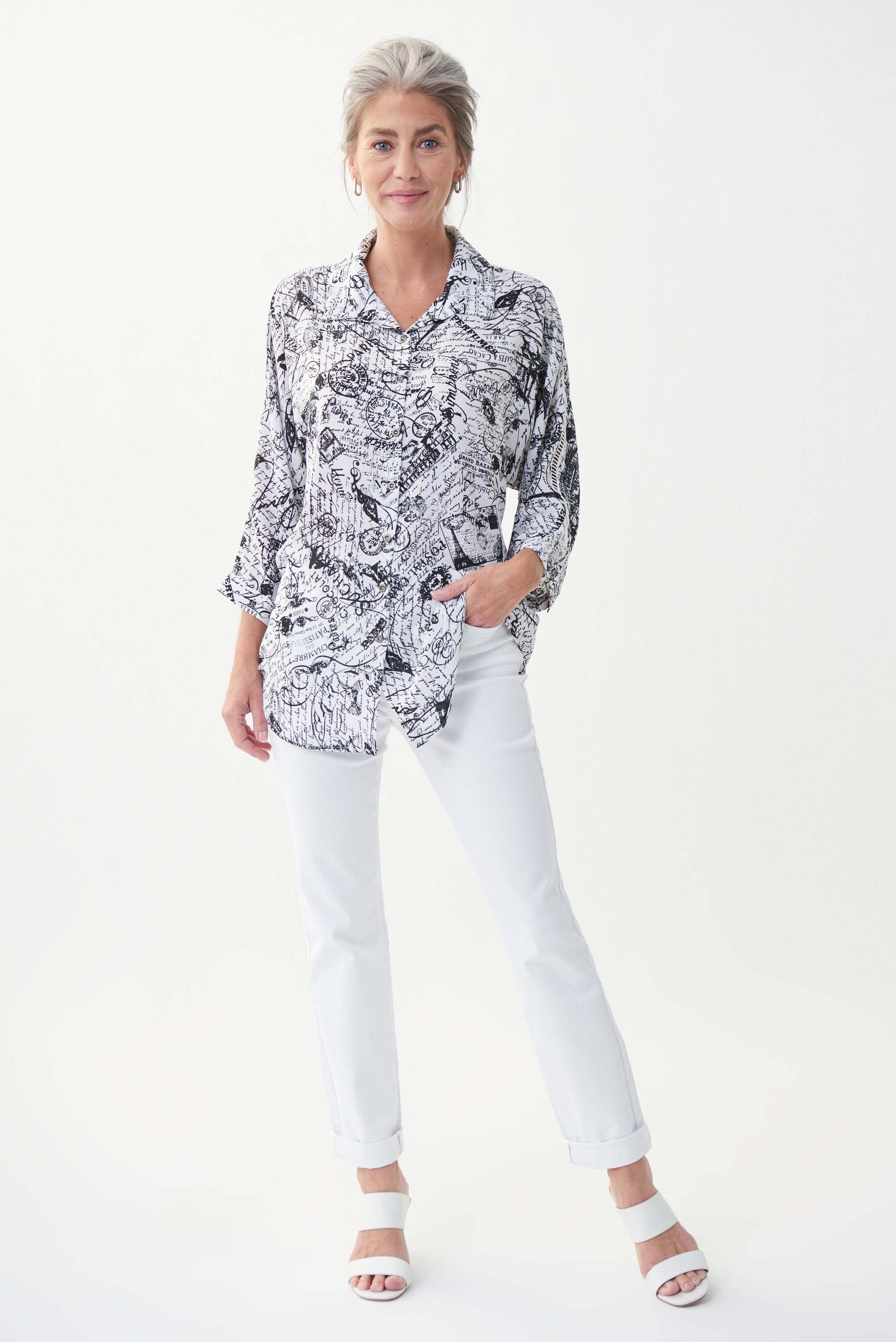 Blusa estampado postal 222173