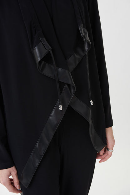 Cover up negro con eco piel 223091