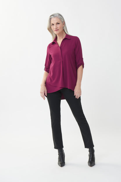 Blusón con traslape bugambilia 223154