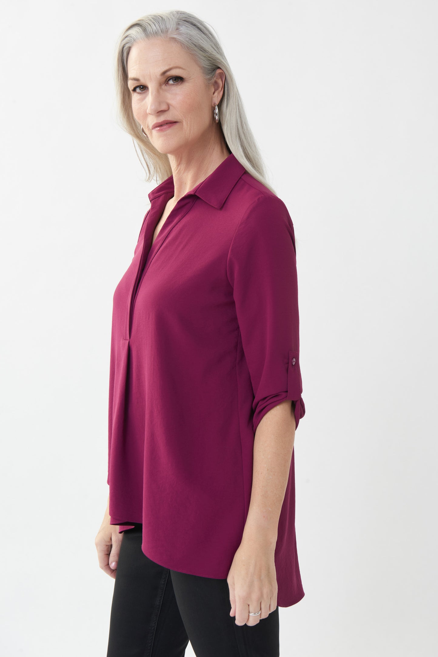 Blusón con traslape bugambilia 223154