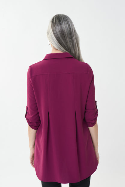 Blusón con traslape bugambilia 223154