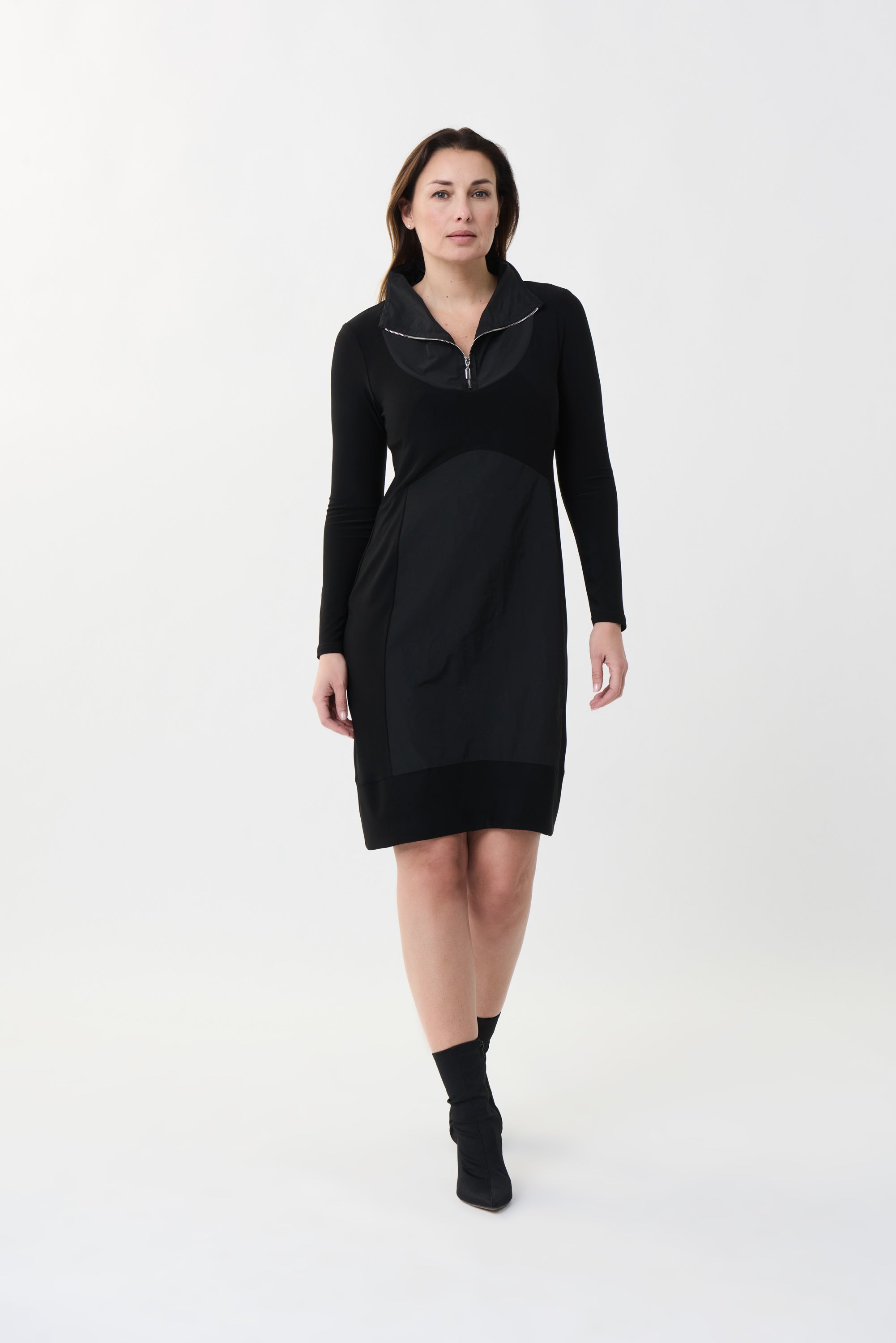 Vestido negro con cierre 223197