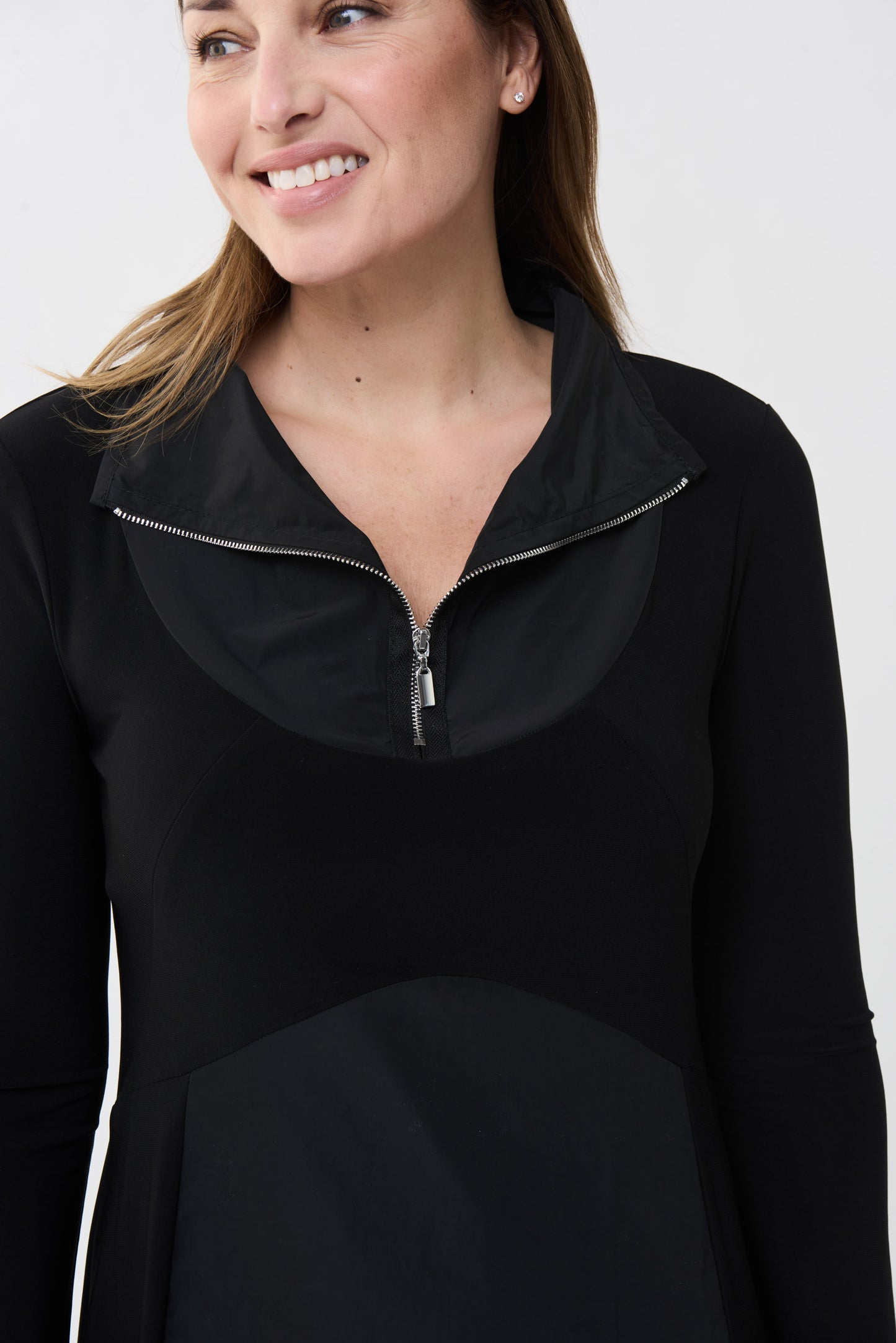 Vestido negro con cierre 223197