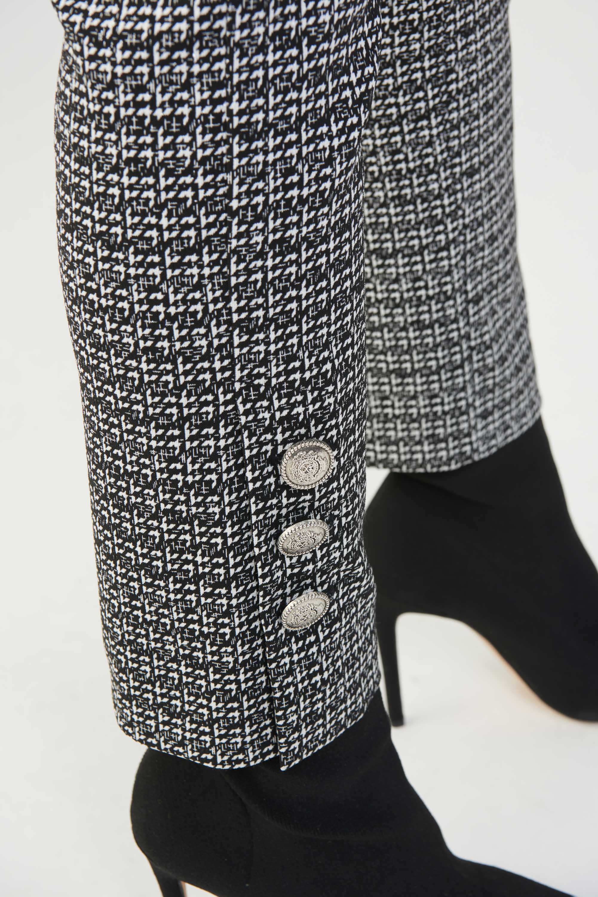 Pantalón 223219 negro estampado