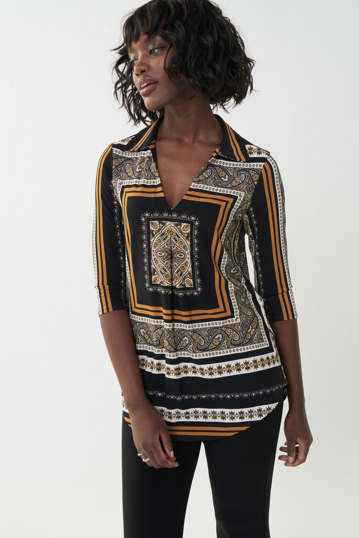 Blusa estampado de cachemiras 223228