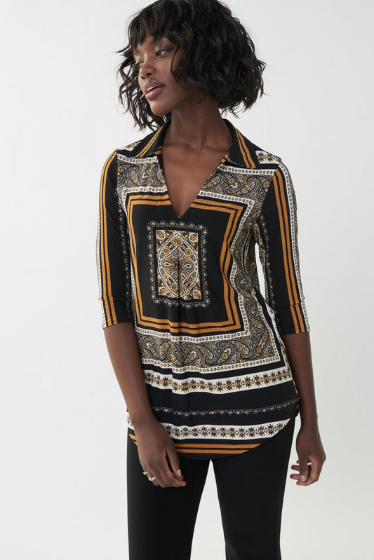 Blusa estampado de cachemiras 223228