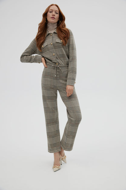 Chaqueta tejida cuadros 223298