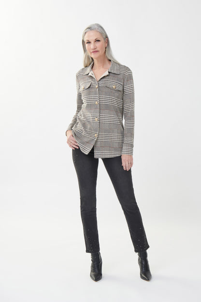 Chaqueta tejida cuadros 223298