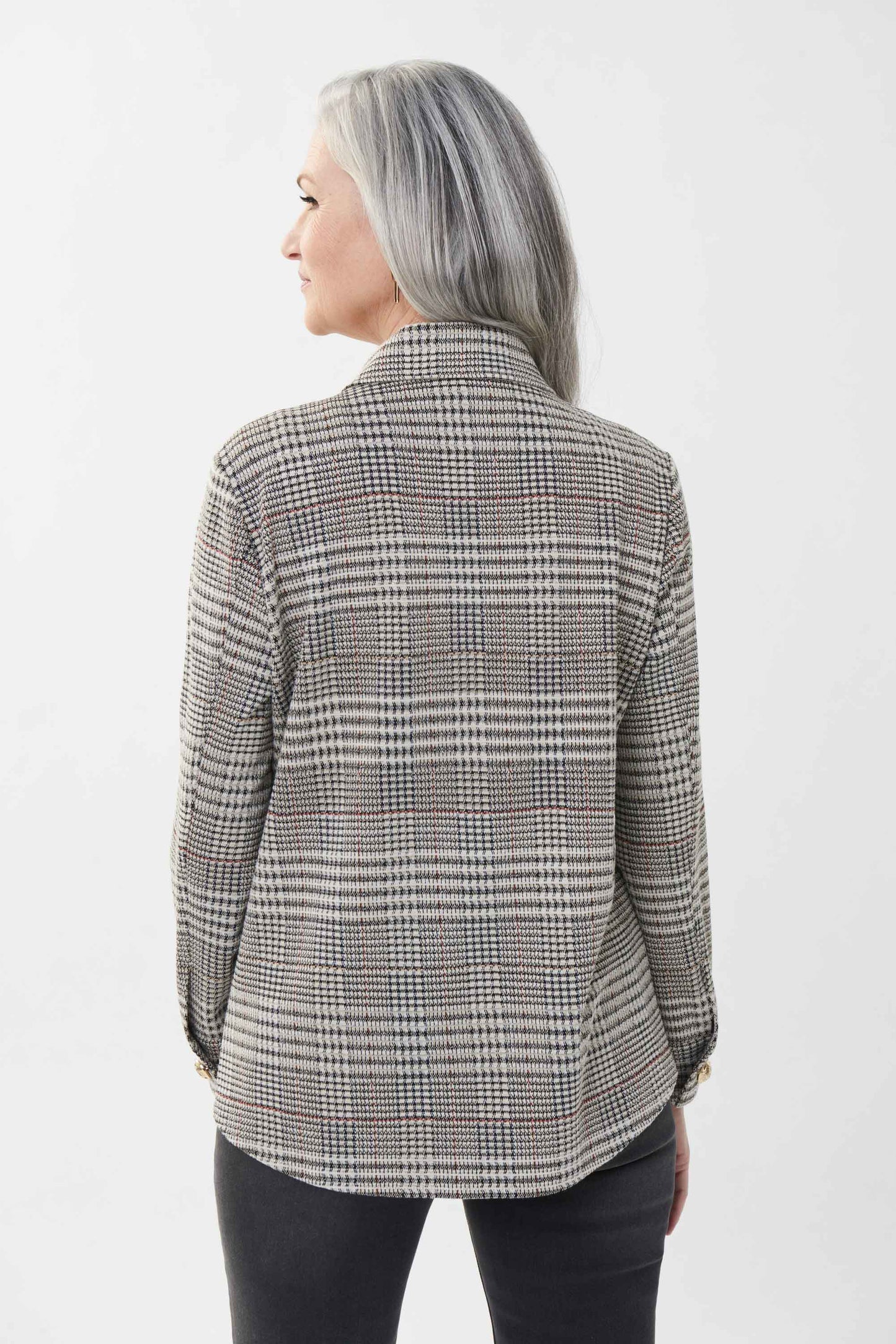 Chaqueta tejida cuadros 223298