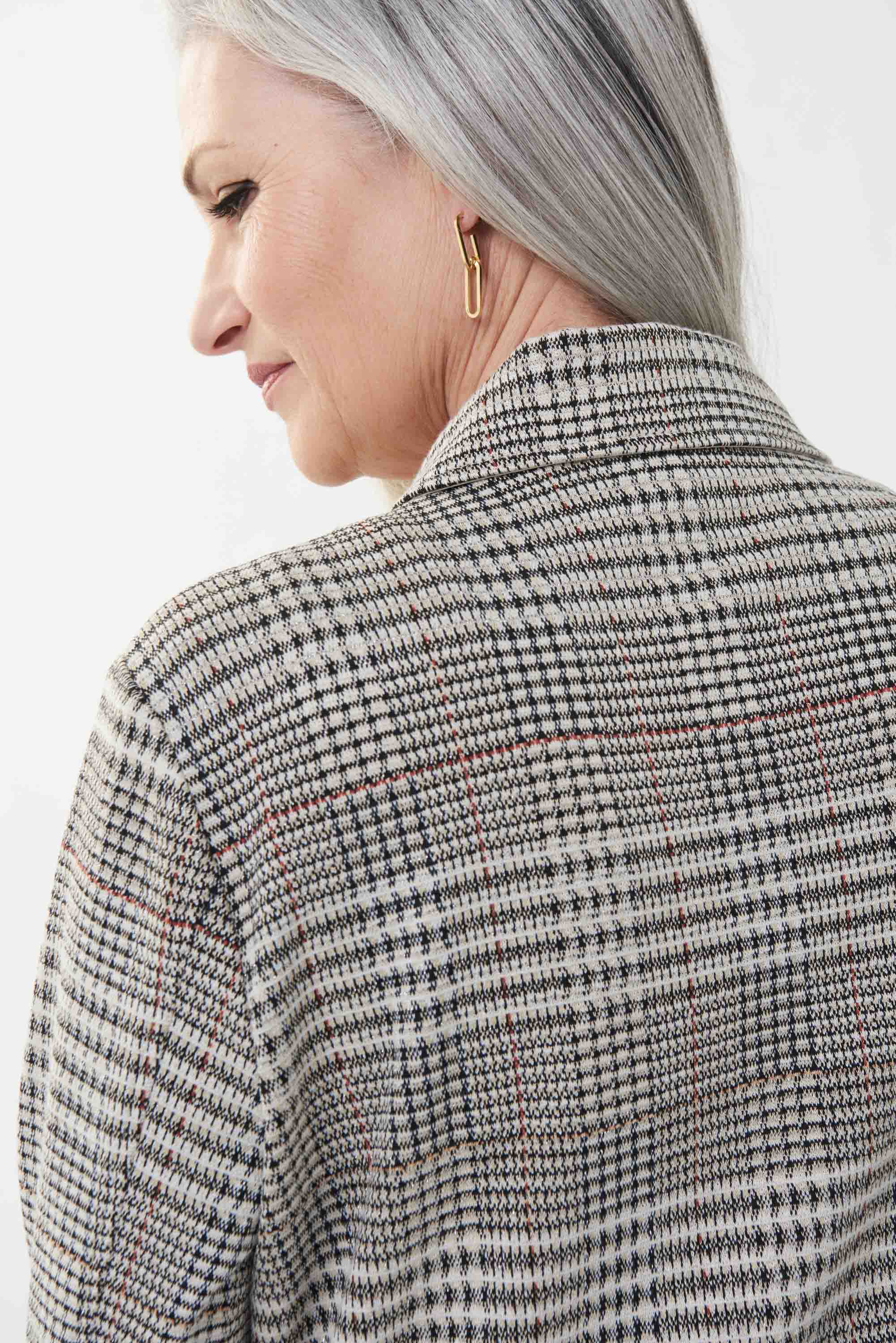 Chaqueta tejida cuadros 223298