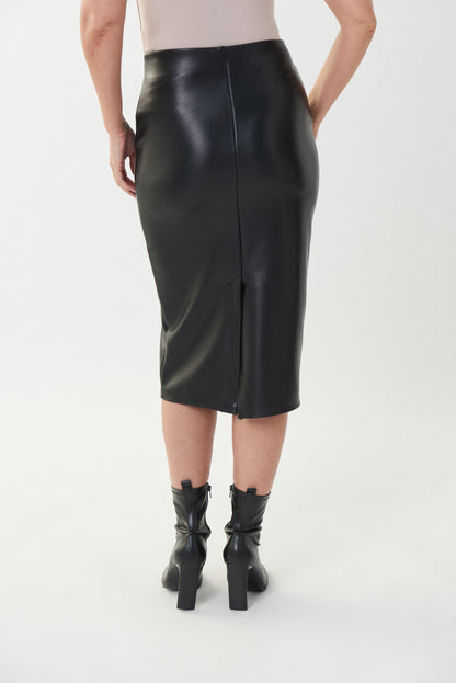 Falda ecopiel negra 223310