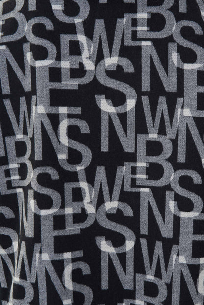 Abrigo negro con letras 223970