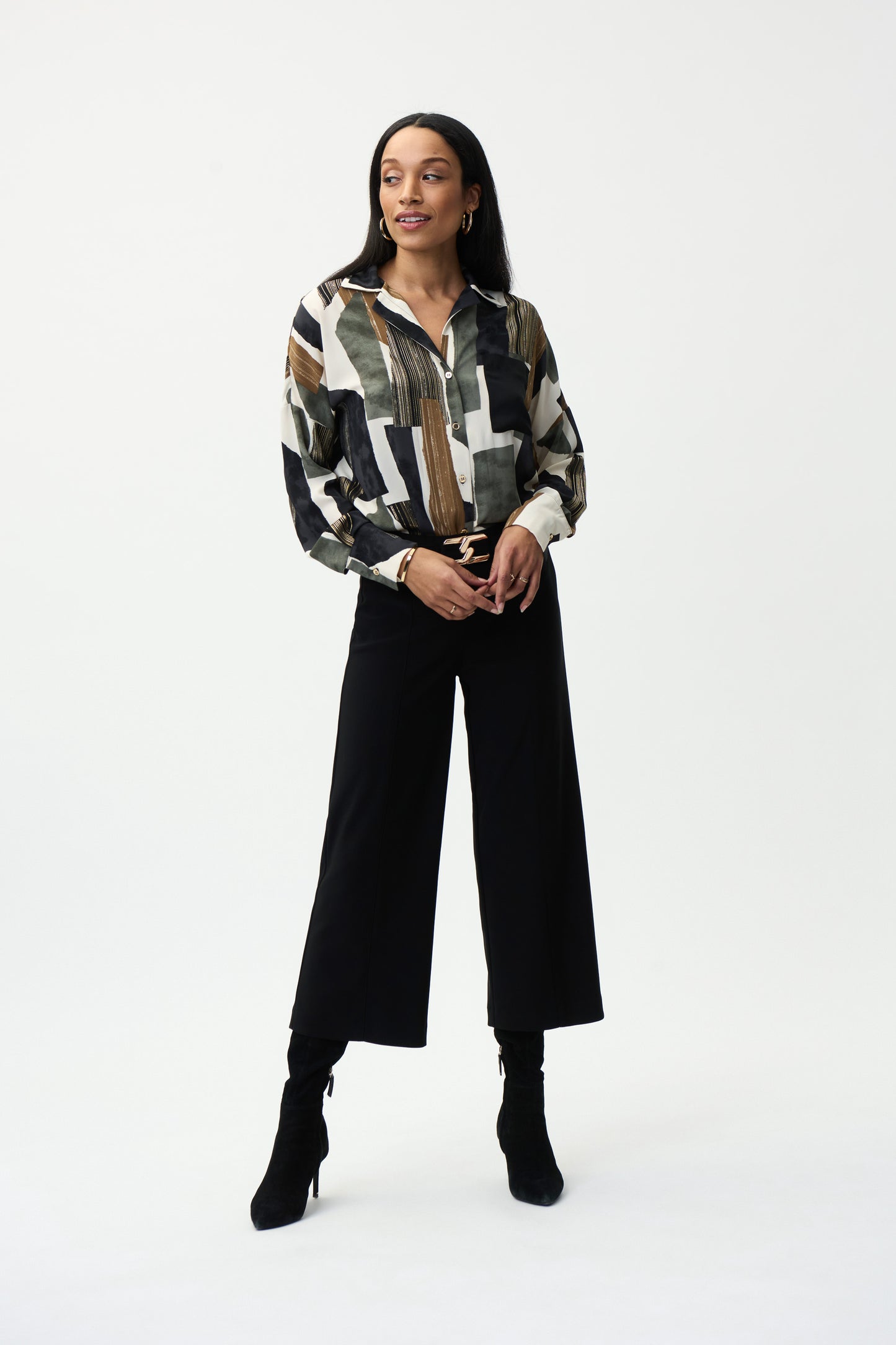 Blusa estampada olivo 224045