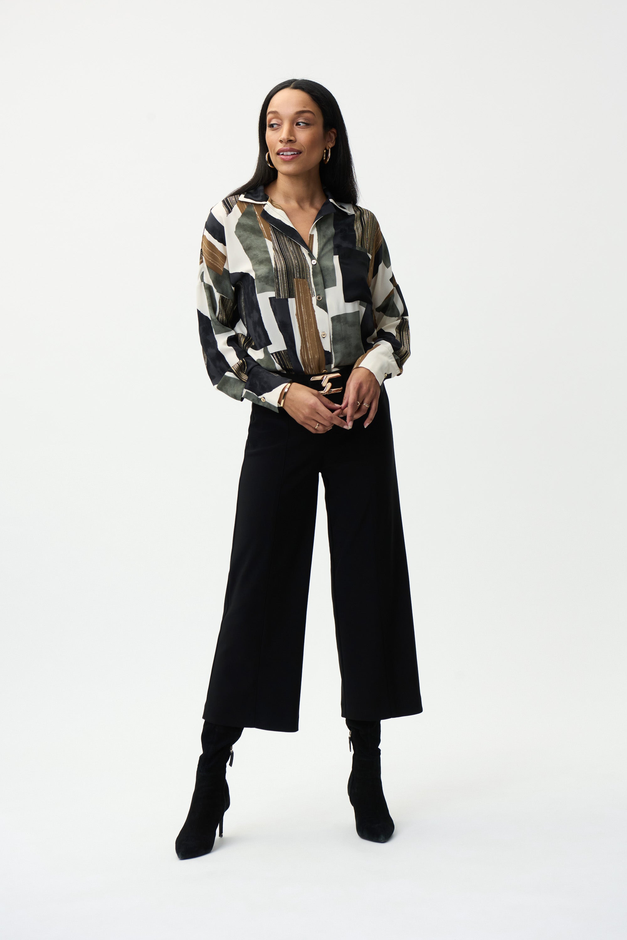Blusa estampada olivo 224045