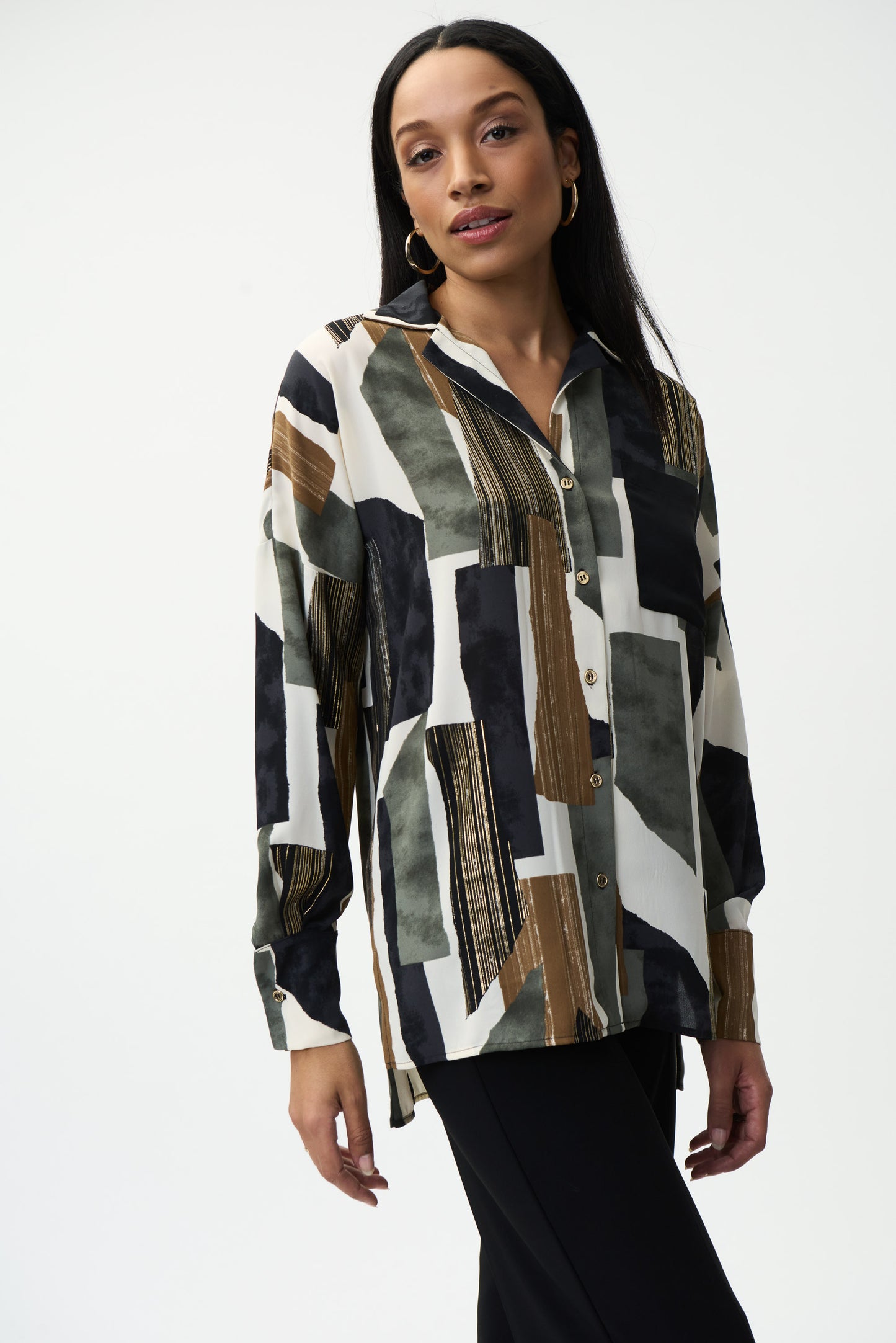 Blusa estampada olivo 224045