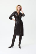 Vestido eco piel café 224097