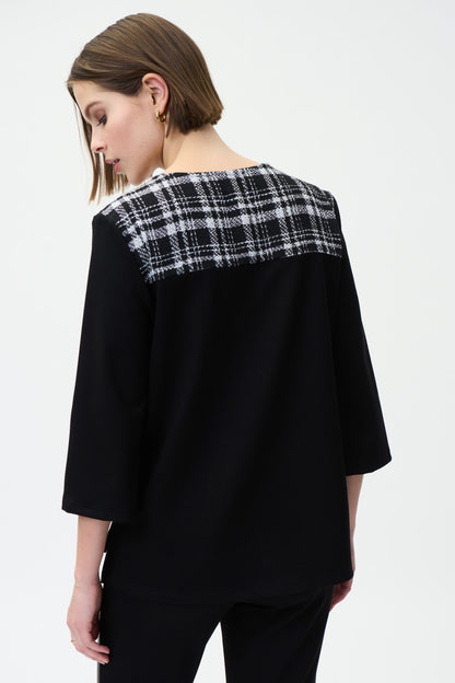 Blusa negra con parches 224152