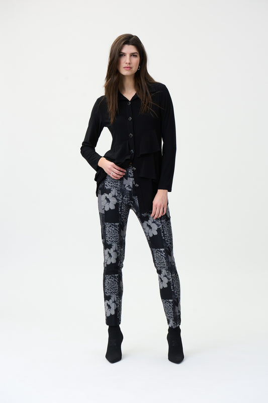 Pantalón estampado gris 224242