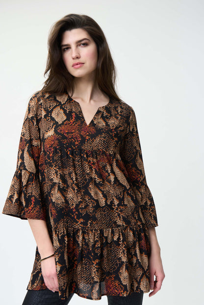 Bluson animal print café 224244